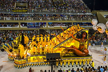 Samba Parade at the Carnival in Rio de Janeiro, Brazil, South America 