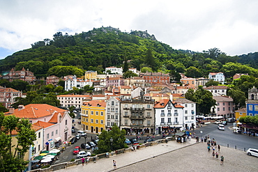 View over Sintra, UNESCO World Heritage Site, Portugal, Europe