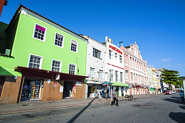 Colourful houses in Florianopolis, Santa Catarina State, Brazil, South America