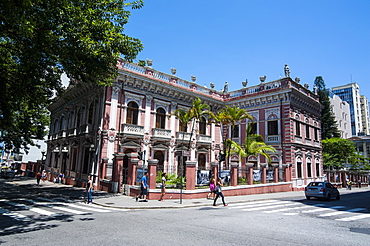 Facade of the Cruz e Sousa Palace in Florianopolis, Santa Catarina State, Brazil, South America