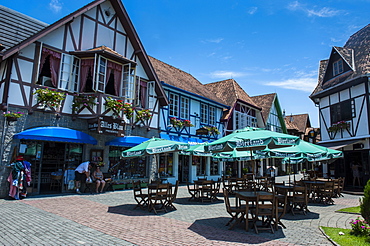 Oktoberfest area in the German town of Blumenau, Brazil, South America