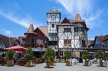 Oktoberfest area in the German town of Blumenau, Brazil, South America