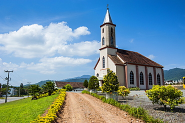 Little undescribed church near the German town Blumenau, Brazil, South America