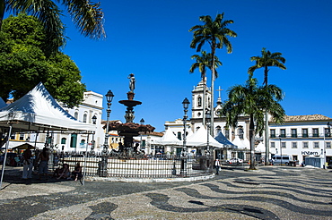 16 do novembro Square in the Pelourinho, UNESCO World Heritage Site, Salvador da Bahia, Bahia, Brazil, South America 