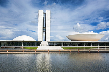 The Brazilian Congress, Brasilia, UNESCO World Heritage Site, Brazil, South America 