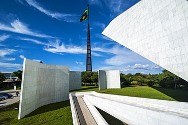 Architecture of Oscar Niemeyer at the Plaza of the Three Powers, Brasilia, UNESCO World Heritage Site, Brazil, South America 