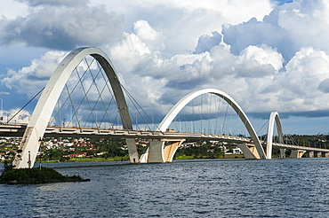 Bridge Kubitschek (JK Bridge), Brasilia, Brazil, South America 