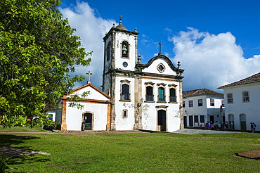 Santa Rita church in Paraty, south of Rio de Janeiro, Brazil, South America