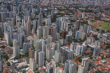 Aerial of Sao Paulo, Brazil, South America