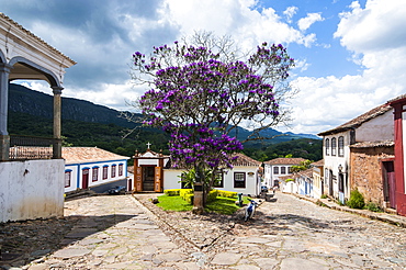 Historical mining town, Tiradentes, Minas Gerais, Brazil, South America