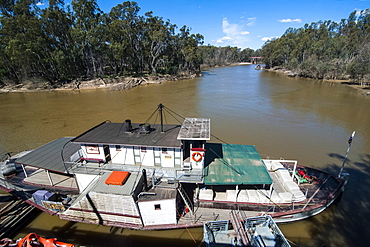 Old steamer in Echuca on the Murray River, Victoria, Australia, Pacific