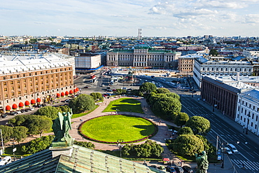 View from St. Isaac's Cathedral, St. Petersburg, Russia, Europe 