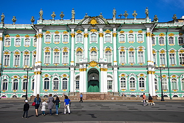 The Hermitage (Winter Palace), UNESCO World Heritage Site, St. Petersburg, Russia, Europe