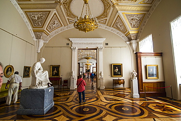 Inside the Hermitage (Winter Palace), UNESCO World Heritage Site, St. Petersburg, Russia, Europe