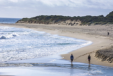 People walking on a beach near Margaret River, Western Australia, Australia, Pacific 