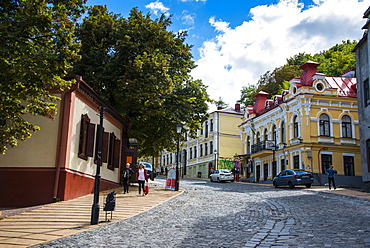 Andriyivsky Uzviz (Andrews Descent) in Kiev, Ukraine, Europe