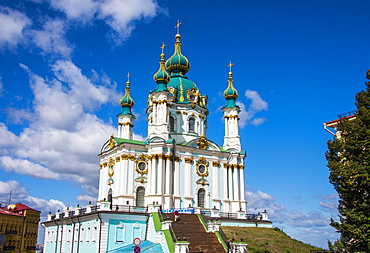 St. Andrews Church in Kiev (Kyiv), Ukraine, Europe 