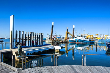 Fishing boat harbour of Fremantle, Western Australia, Australia, Pacific