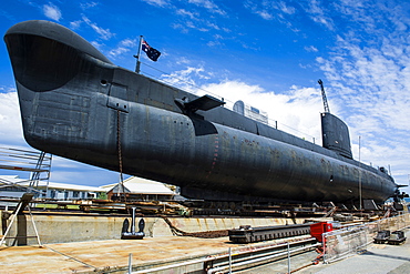 HMAS Ovens Submarine in the Western Australian Maritime Museum, Fremantle, Western Australia, Australia, Pacific