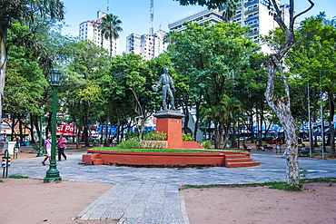 Uruguay Square in Asuncion, Paraguay, South America