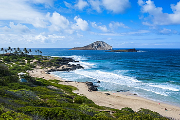 Kaohikaipu Island and Kaupo Beach, Oahu, Hawaii, United States of America, Pacific 