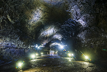 Manjanggul longest lava tube system in the world on the island of Jejudo, UNESCO World Heritage Site, South Korea, Asia