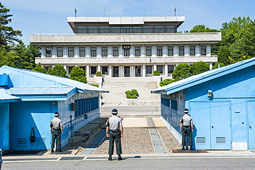 The high security border between South and North Korea, Panmunjom, South Korea, Asia