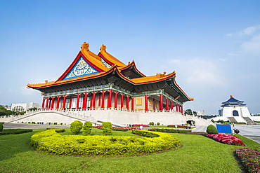 National concert hall on the grounds of the Chiang Kai-Shek memorial hall, Taipeh, Taiwan