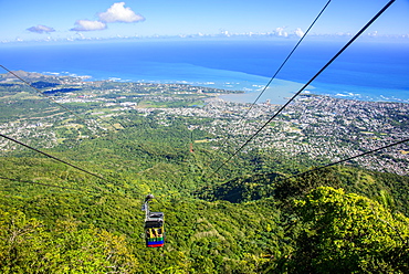 Teleforico, the only cable car in the Caribbean, Puerto Plata, Dominican Republic, West Indies, Caribbean, Central America