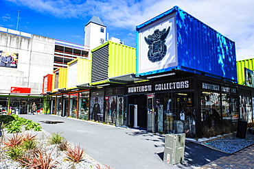 Rebuild center in containers in Christchurch, Canterbury, South Island, New Zealand, Pacific