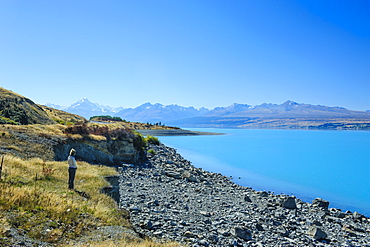 Lake Pukaki, Mount Cook National Park, UNESCO World Heritage Site, South Island, New Zealand, Pacific