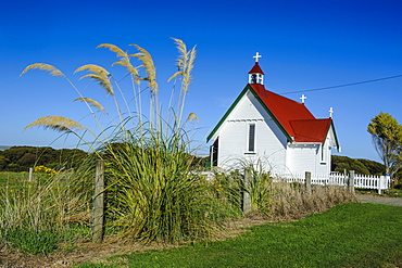 Lonely church in the Catlins, South Island, New Zealand, Pacific