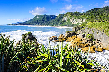 Beautiful rock formation, Pancake Rocks, Paparoa National Park, West Coast, South Island, New Zealand, Pacific