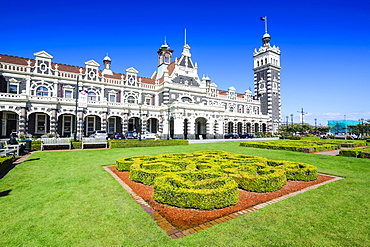 Edwardian railway station, Dunedin, Otago, South Island, New Zealand, Pacific