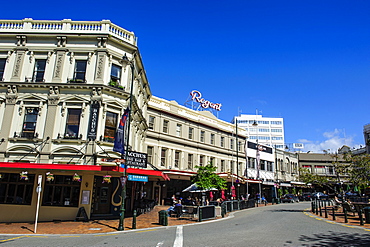 The Octagon town center of Dunedin, Otago, South Island, New Zealand, Pacific