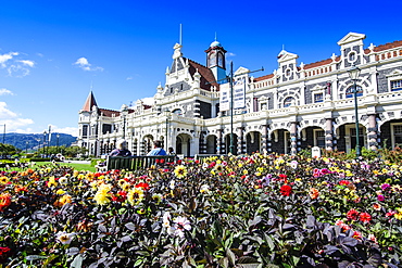 Edwardian railway station, Dunedin, Otago, South Island, New Zealand, Pacific