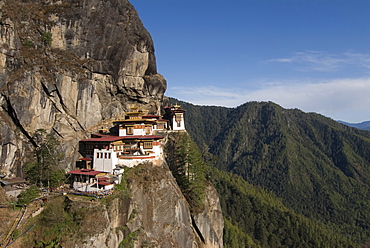 The famous Taktshang Goempa (Tiger's Nest Monastery), Bhutan, Asia