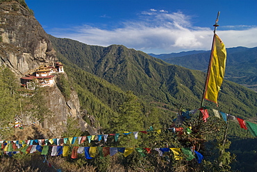 The famous Taktshang Goempa (Tiger's Nest Monastery), Bhutan, Asia