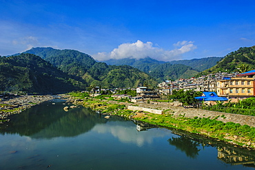 Chico River flowing through Bontoc, Luzon, Philippines, Southeast Asia, Asia