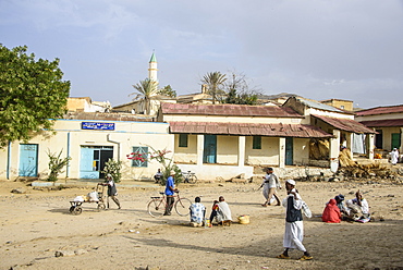 Street scene in the town of Keren, Eritrea, Africa