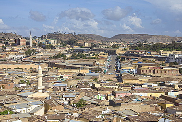 View over capital city of Asmara, Eritrea, Africa