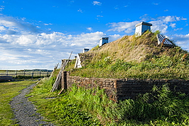 Norse settlement, L'Anse aux Meadows National Historic Site, UNESCO World Heritage Site, only Viking site in America, Newfoundland, Canada, North America