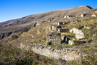 Old ruined city of Kho, Dagestan Mountains, Dagestan, Caucasus, Russia, Europe