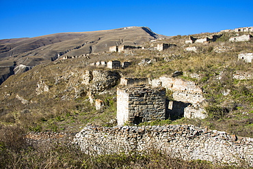 Old ruined city of Kho, Dagestan Mountains, Dagestan, Caucasus, Russia, Europe