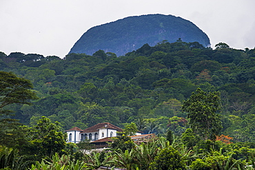 Beautiful Roca de Sao Joao Angolares, east coast of Sao Tome, Sao Tome and Principe, Atlantic Ocean, Africa