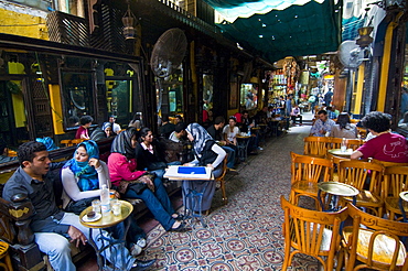 World famous El Fishawy coffee house, Cairo, Egypt, North Africa, Africa