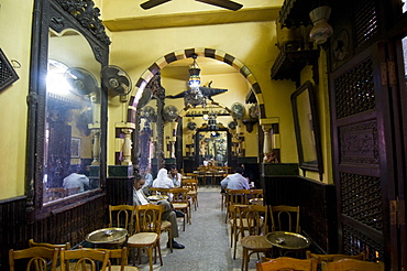 World famous El Fishawy coffee house, Cairo, Egypt, North Africa, Africa