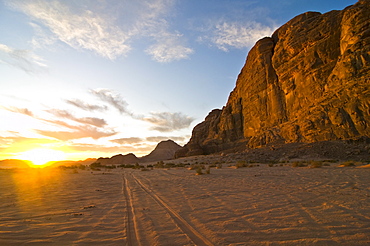 The stunning desert scenery of Wadi Rum, Jordan, Middle East