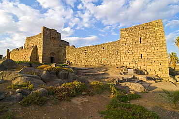 Qasr Al-Azraq, old castle in the Jordan desert, Jordan, Middle East