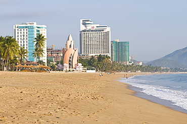 The beach of Nha Trang, Vietnam, Indochina, Southeast Asia, Asia